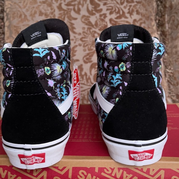 Vans Sk8-Hi Paradise Floral Black/True White Men’s - Picture 14 of 16